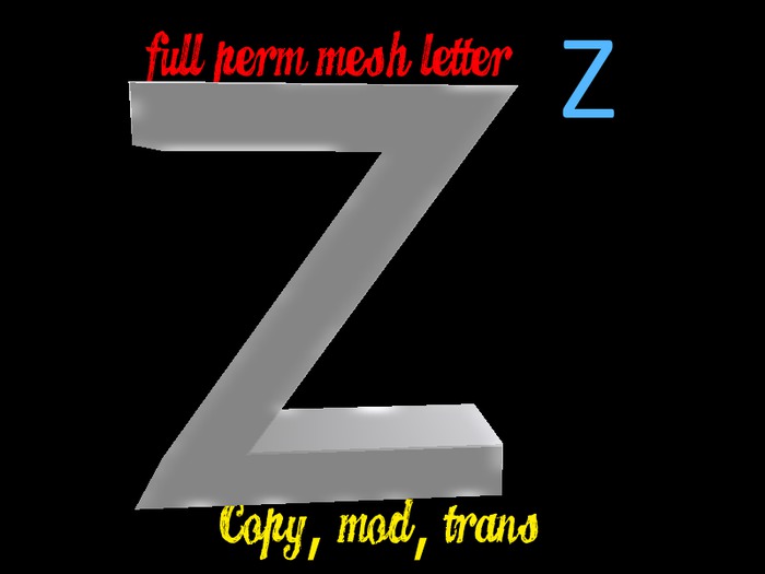 Mesh Letter Z