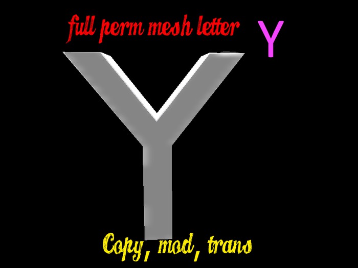 Mesh Letter Y-- Full Perm