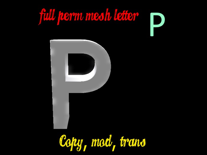 Mesh Letter P