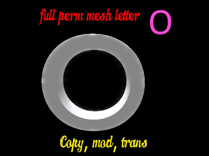Mesh Letter O