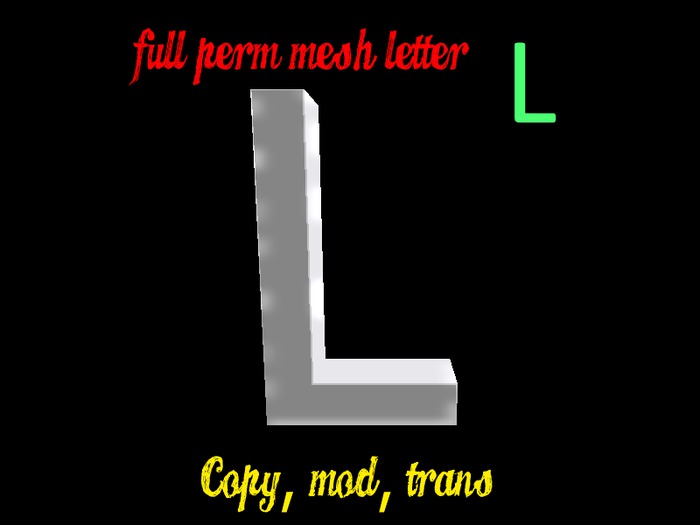 Mesh Letter L