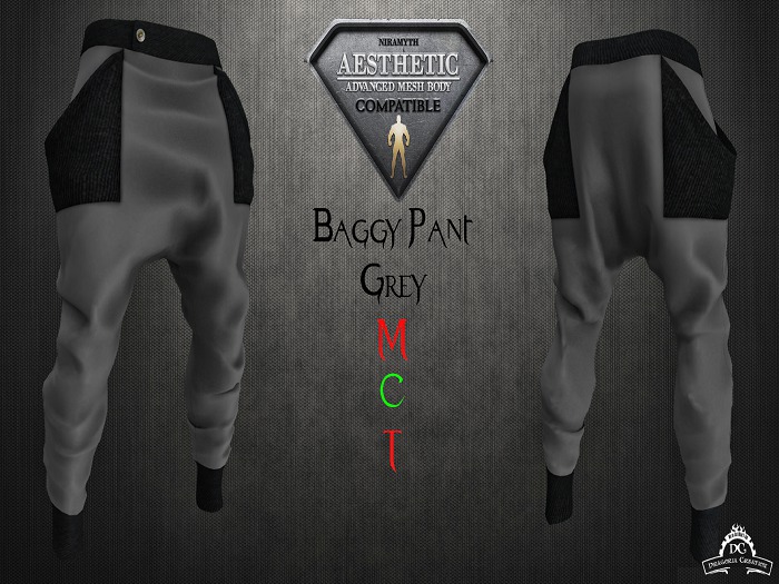*DC* AESTHETIC Baggy Pant Grey