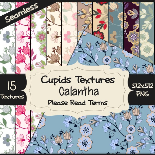 Second Life Marketplace - *Cupids Textures * 15 CALANTHA