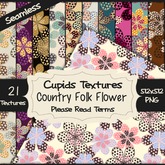 *Cupids Textures * 21 COUNTRY FOLK FLOWER