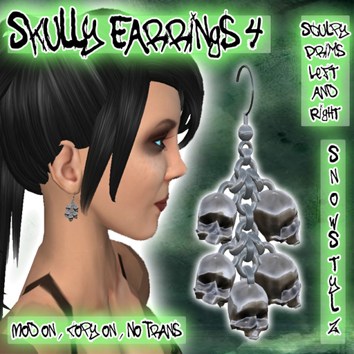 Skully earrings No.4 *SnoWStylZ*
