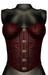 De designs haley corset red black m