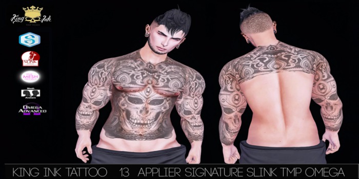 - King ink Tattoo - 13 (Applier Signature/Slink/TMP/Omega)