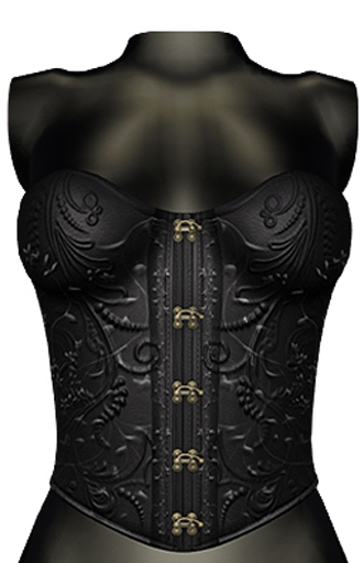 DE Designs - Haley Corset - Black Silver