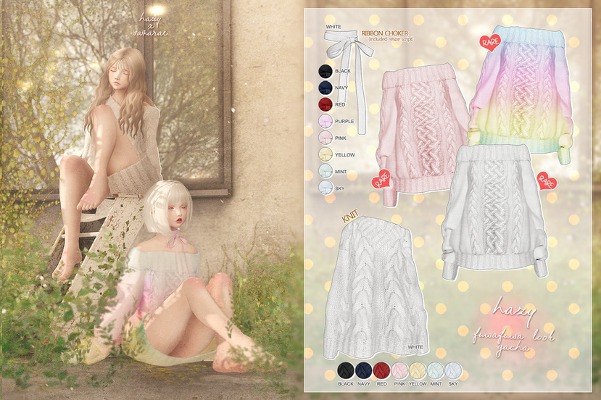 Hazy. Fuwafuwa look S. Kint. Navy