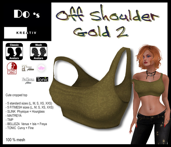 .:Do's:. Off Shoulder Top  GOLD 2  DEMO