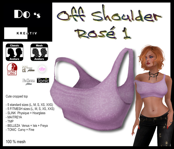 .:Do's:. Off Shoulder Top  ROSE 1  DEMO
