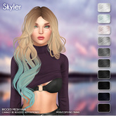 /Wasabi Pills/ Skyler Mesh Hair - B&W