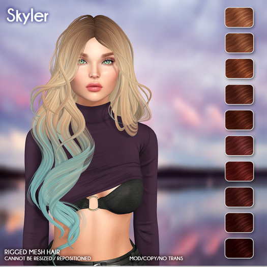 /Wasabi Pills/ Skyler Mesh Hair - Reds