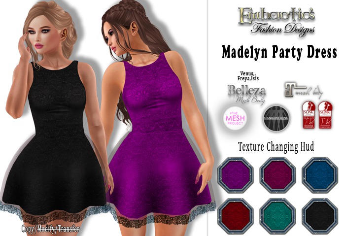 EFD_146 Madelyn Party Dress  and Texture Hud