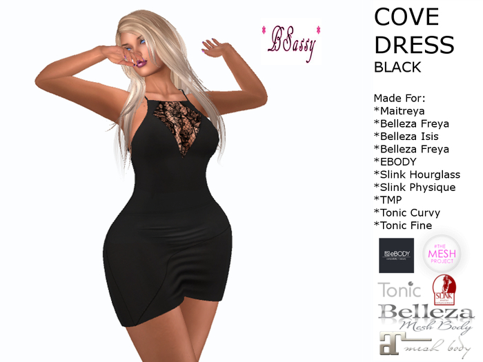 *BSASSY* COVE DRESS BLACK