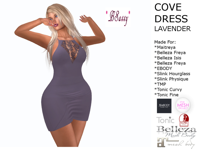 *BSASSY* COVE DRESS LAVENDER