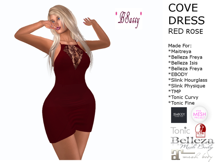*BSASSY* COVE DRESS RED