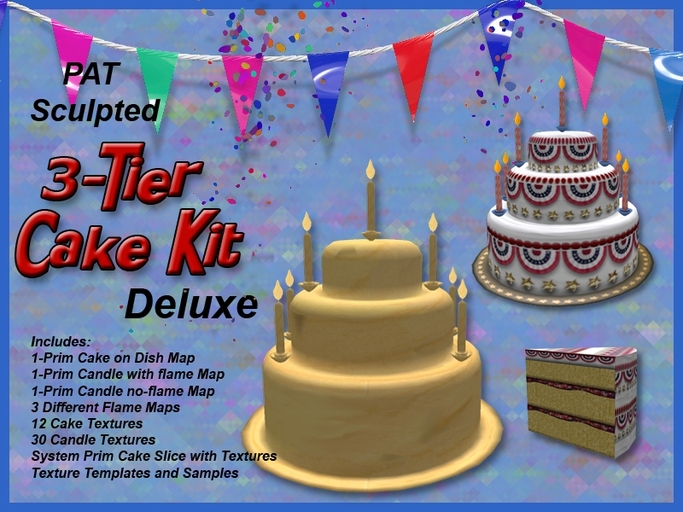 (PAT Sculpted 3-Tier Cake Kit Deluxe)