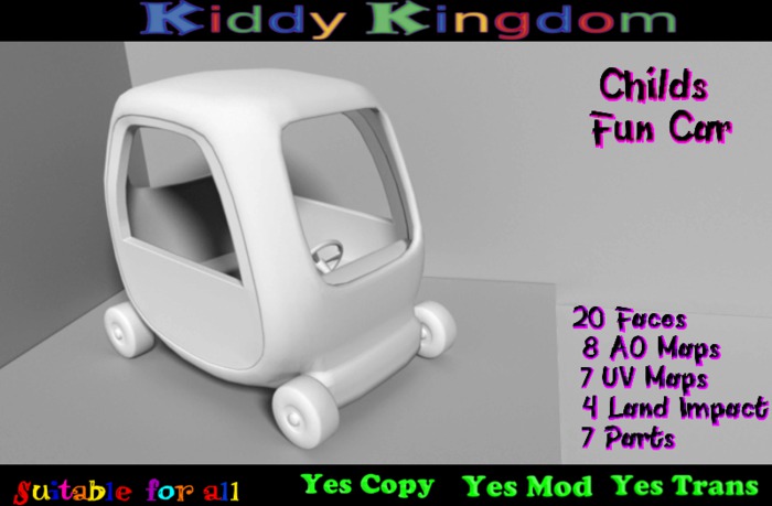(KK) Childs Fun Car Box