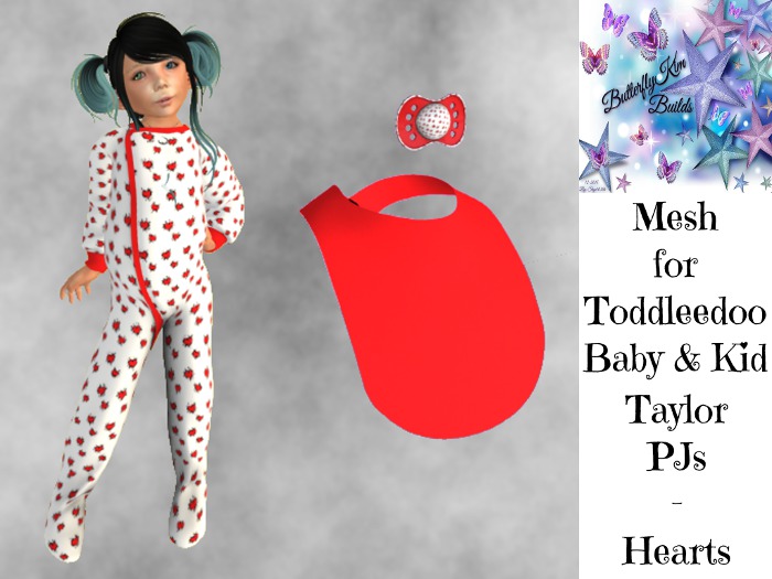 Taylor PJs - TD - Hearts