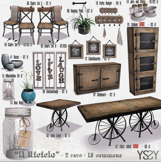 *YS&YS* Riciclo Set Vases