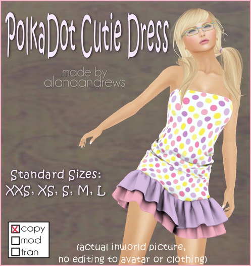Polka Dot Cutie Dress (bag)