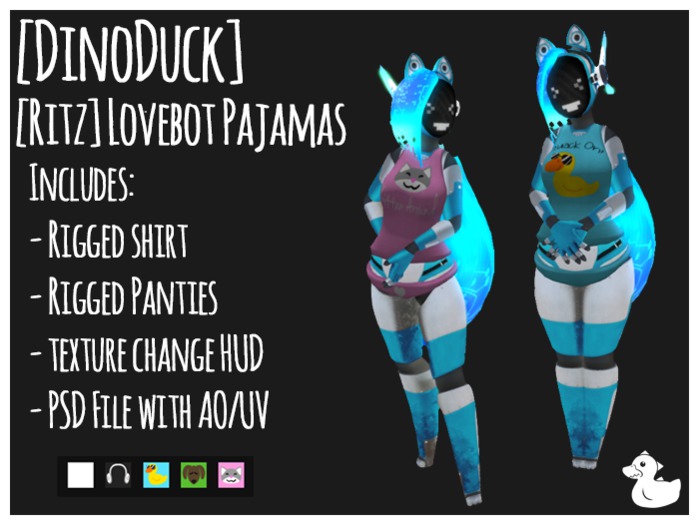 [DD] Lovebot Pajamas (Wear Me)