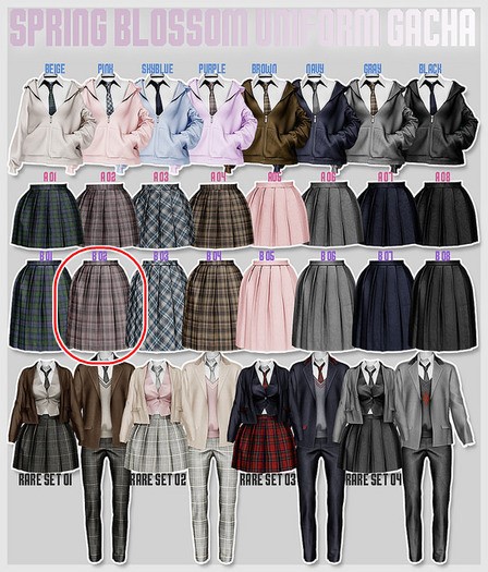 DAMI-spring blossom uniform s*b2