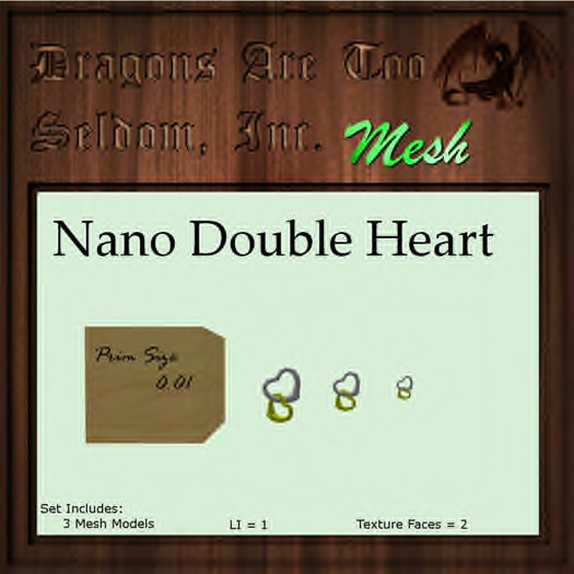 DATSI Mesh - Nano Double Heart Set