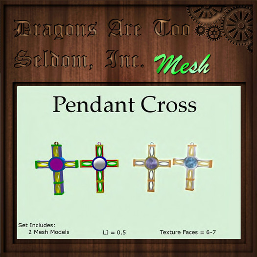 DATSI Mesh - Pendant Cross Set