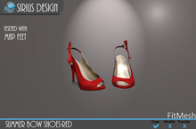 Sirius Designs Summer Bow Shoes For MAP Feet Boxed