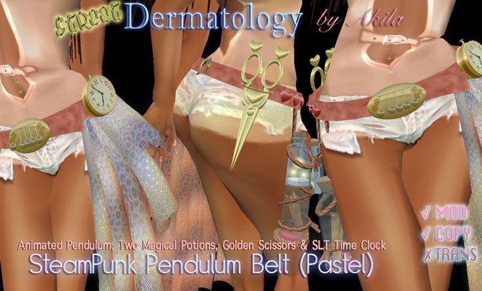 Street Dermatology: Steampunk Pendulum Belt w Stuff Pastel