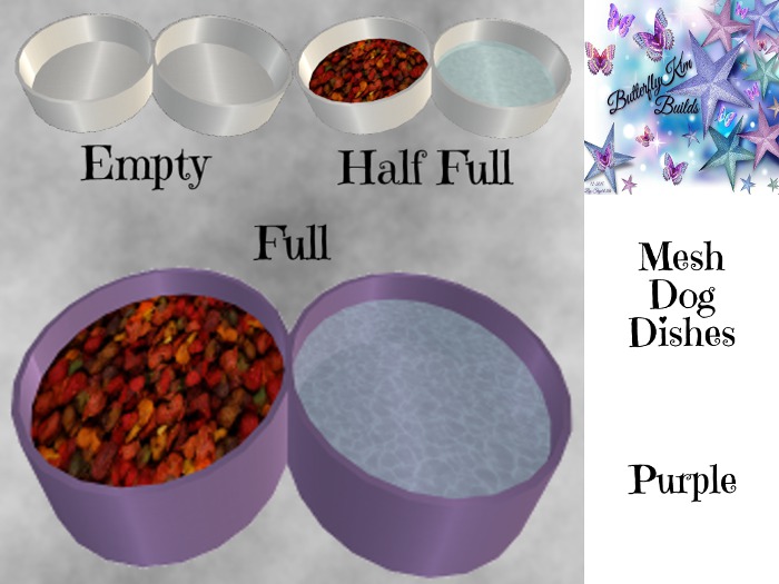 Mesh Dog Dishes - Purple