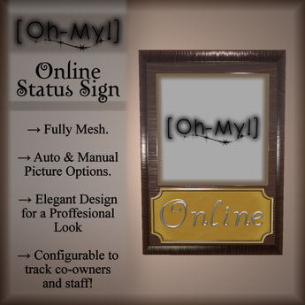 Second Life Marketplace - [Oh-My!] Online Status Sign