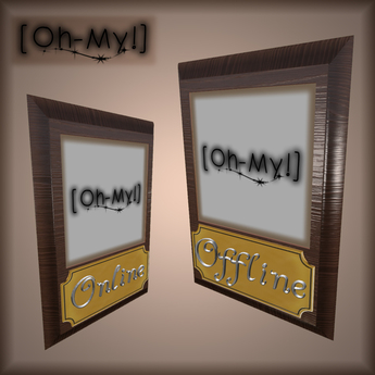 Second Life Marketplace - [Oh-My!] Online Status Sign