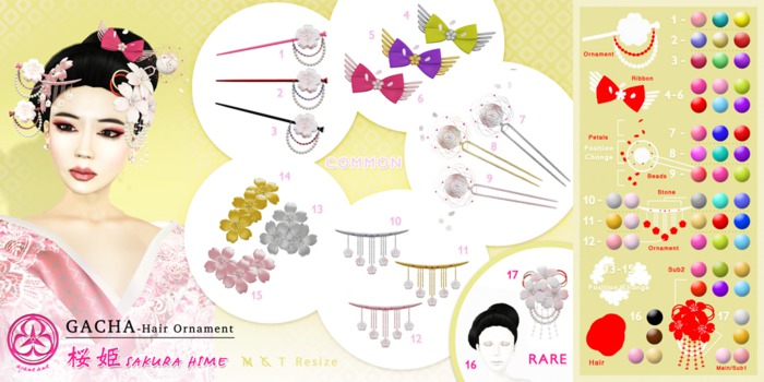 GACHA aa*SAKURA HIME 10(silver) BOXED