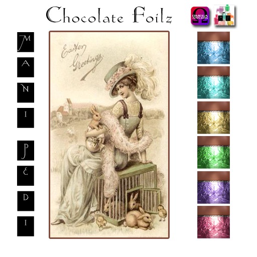 ~Mani Pedi~ Chocolate Foilz Polish - Omega HUD