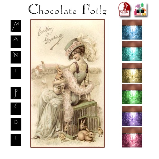 ~Mani Pedi~ Chocolate Foilz Polish - Slink HUD