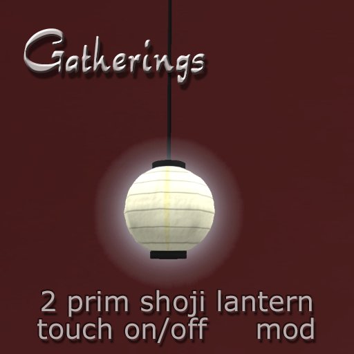 Gatherings Shoji Rice Paper lantern v1.2