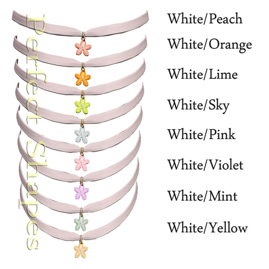 . offbeat . Your Name : Sakura Choker White/Lime
