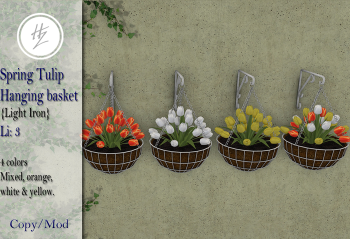 .::Hazeel::. Spring Tulip Hanging basket Light Pack