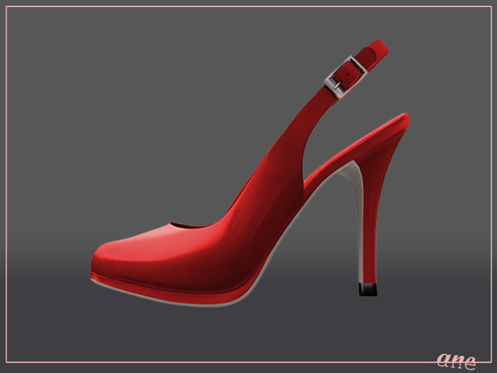 ANE Shoes - Slingback/Closedtoe RUBY RED