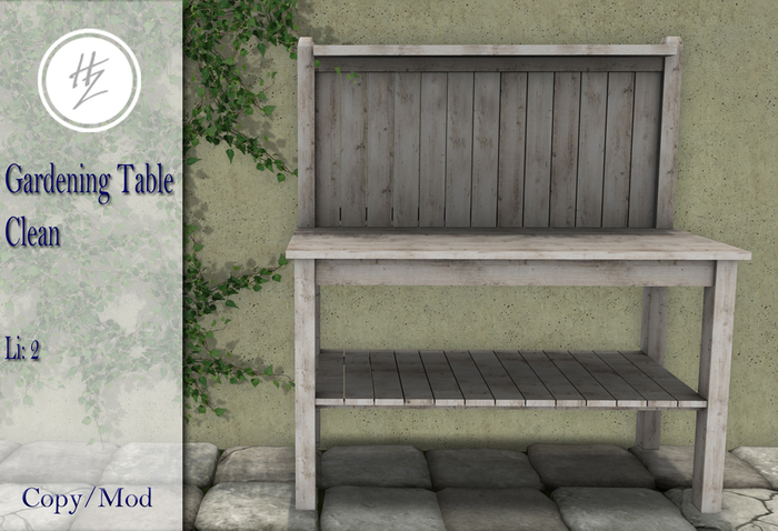 .::Hazeel::. Gardening Table Clean