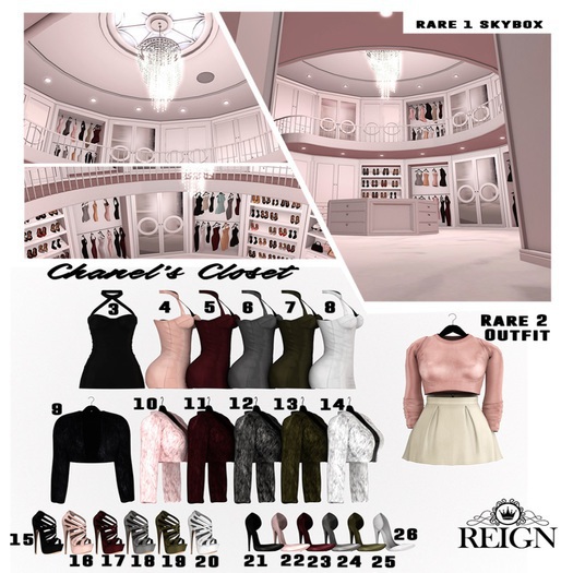 REIGN.- Chanel No2 Fur Coat (Maitreya) GRAY- #12