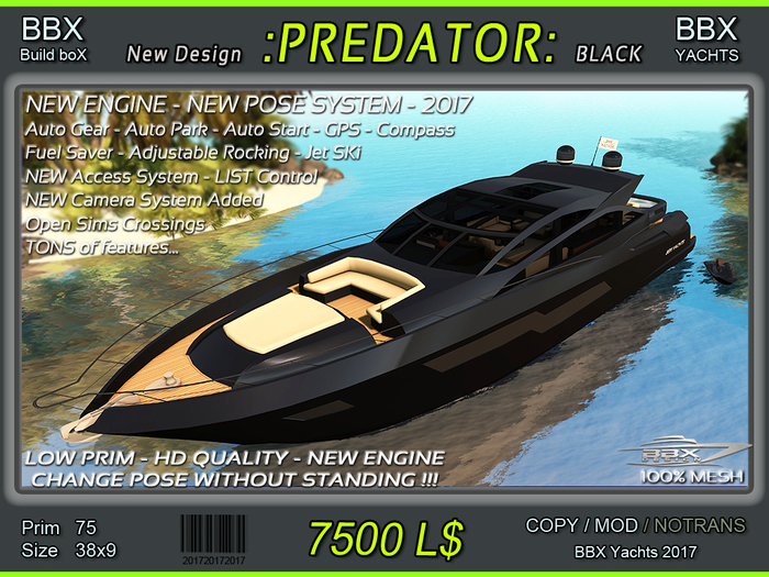 PREDATOR BLACK (boxed)