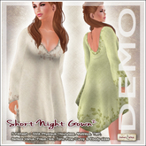 [V/W] DEMO Short Night Gown II - Basic nightwear for mesh avatars