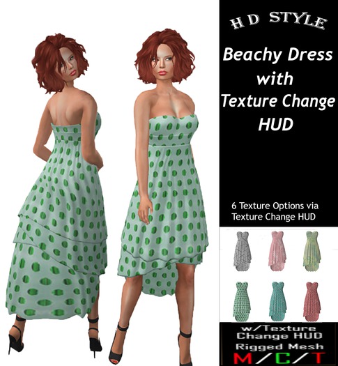 Beachy Dress with Texture Change HUD