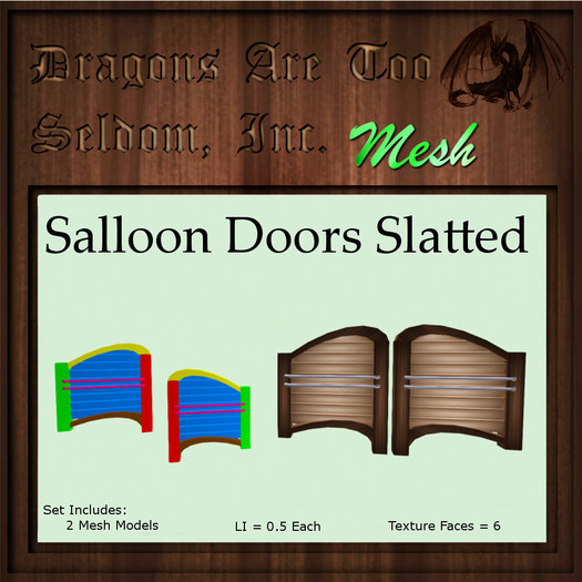 DATSI Mesh - Salloon Doors Slatted Set