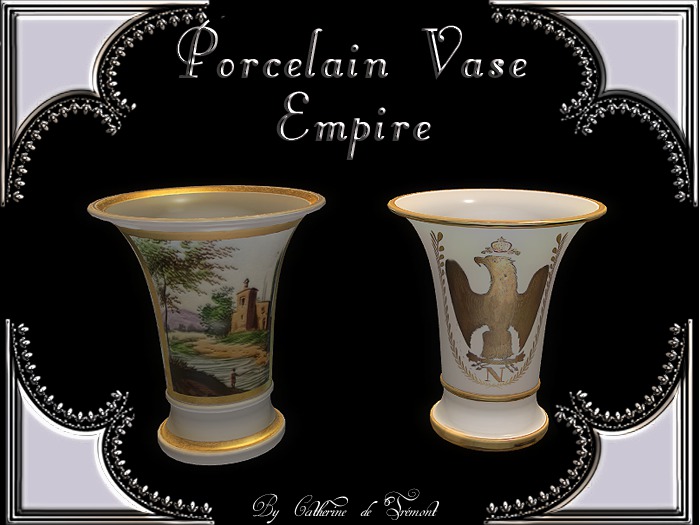 "CdT" Porcelain Vase Empire