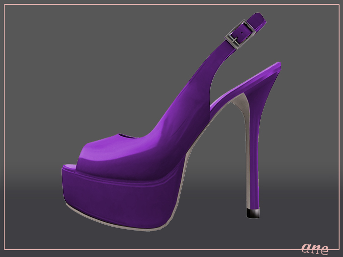 ANE Shoes - Slingback/Opentoe/Platform GRAPE